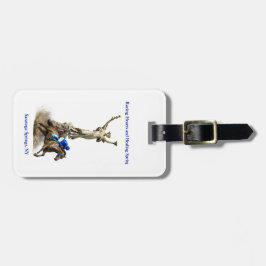 Etiqueta Para Maletas luggage tag-Racing Hearts and Healing Springs