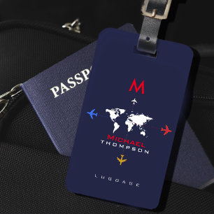 Etiqueta Para Maletas luggagetag elegante con nombre