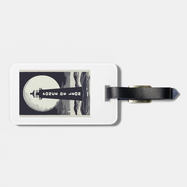 Etiqueta Para Maletas Luna de Faro Ponce De Leon (Atrás Horizontal)