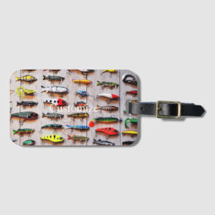 Etiqueta Para Maletas Lures Thunder_Cove de pesca clásica