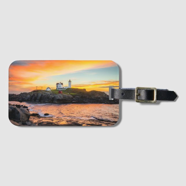 Etiqueta Para Maletas Luz de la protuberancia pequeña (Anverso horizontal)