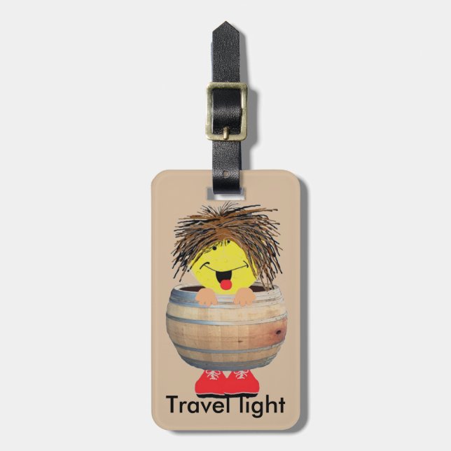 Etiqueta Para Maletas Luz del viaje (Frente Vertical)