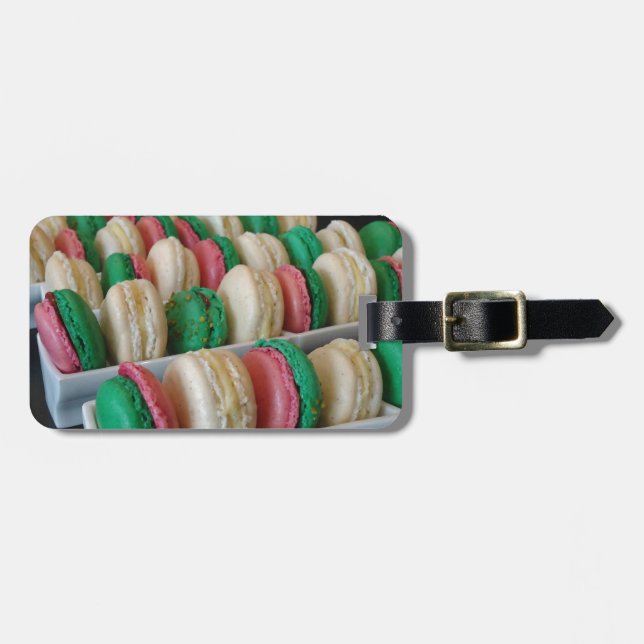 Etiqueta Para Maletas Macarons (Frente Horizontal)