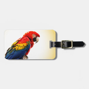 Etiqueta Para Maletas Macaw del escarlata