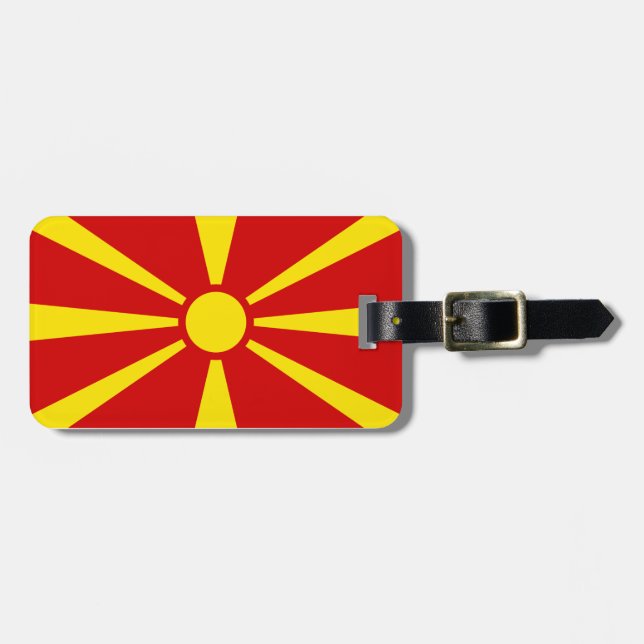 Etiqueta Para Maletas Macedonia del Norte (Frente Horizontal)
