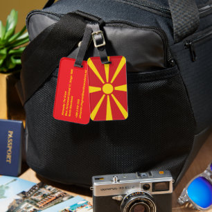 Etiqueta Para Maletas Macedonia del Norte