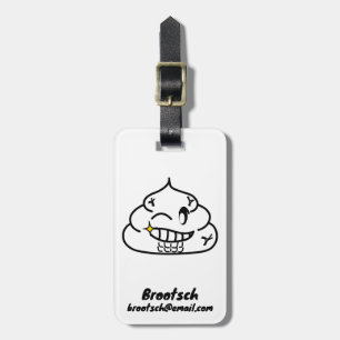 Etiqueta Para Maletas Macho poop - Brootsch the PooPoo