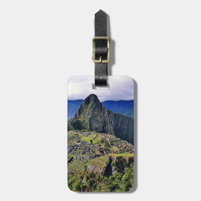 Etiqueta Para Maletas MACHU PICCHU - Perú - panorama (Frente Vertical)