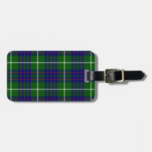 Etiqueta Para Maletas MacIntyre tartan blue plaid