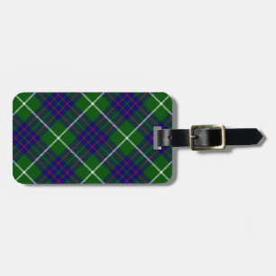 Etiqueta Para Maletas MacIntyre tartan blue plaid