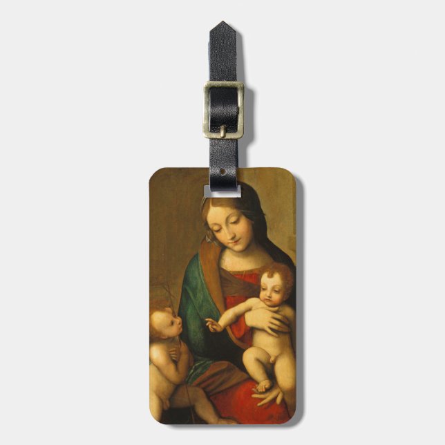Etiqueta Para Maletas Madonna y niño con los santos (Frente Vertical)