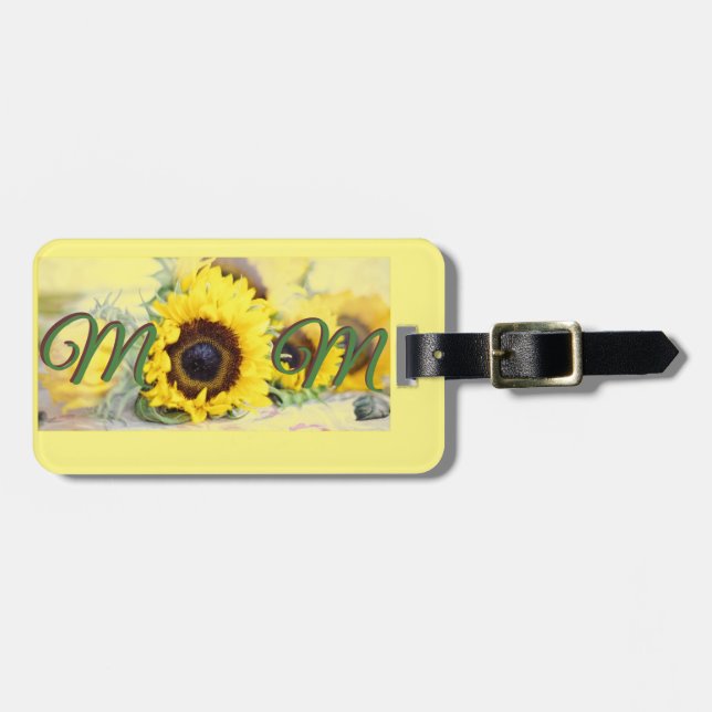 Etiqueta Para Maletas Madre del girasol (Frente Horizontal)