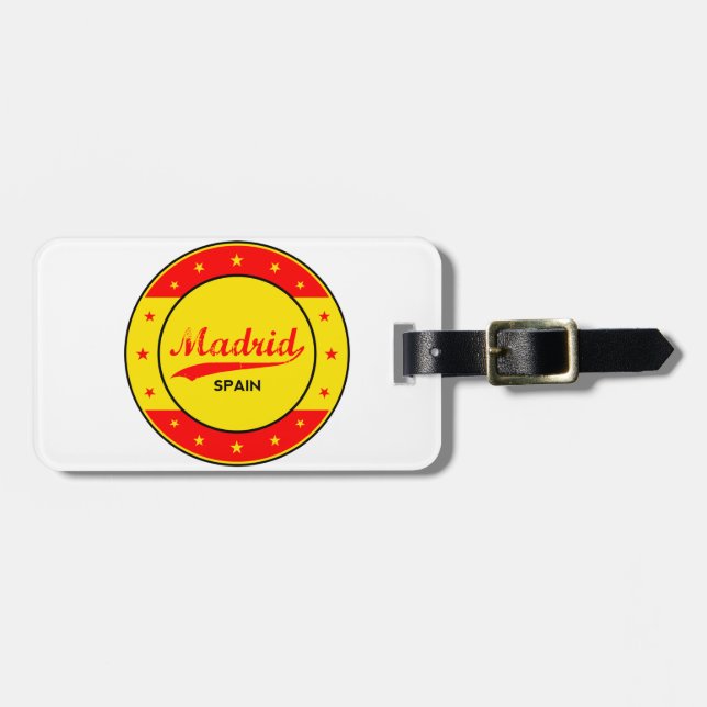 Etiqueta Para Maletas Madrid (Frente Horizontal)