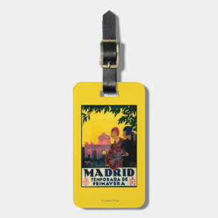 Etiqueta Para Maletas Madrid en poster promocional del viaje de la