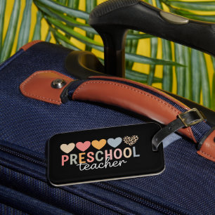 Etiqueta Para Maletas Maestro Preescolar Regreso a Clases