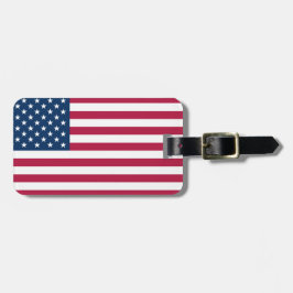 Etiqueta Para Maletas MAGA Trump Patriotic American Flag Luggage Tag