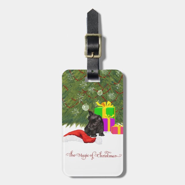 Etiqueta Para Maletas Magia de Navidad (Frente Vertical)