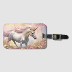 Etiqueta Para Maletas Magnífico Pastel Gold Unicorn
