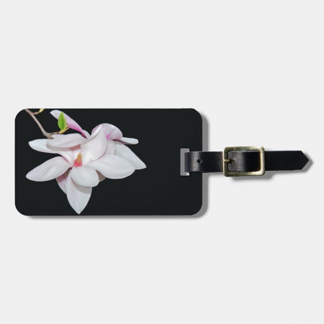 Etiqueta Para Maletas Magnolia blanca (Frente Horizontal)