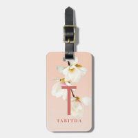 magnolia floral rosa grisácea personalizada
