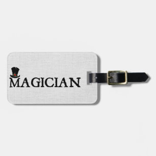 Etiqueta Para Maletas Mago y gorra