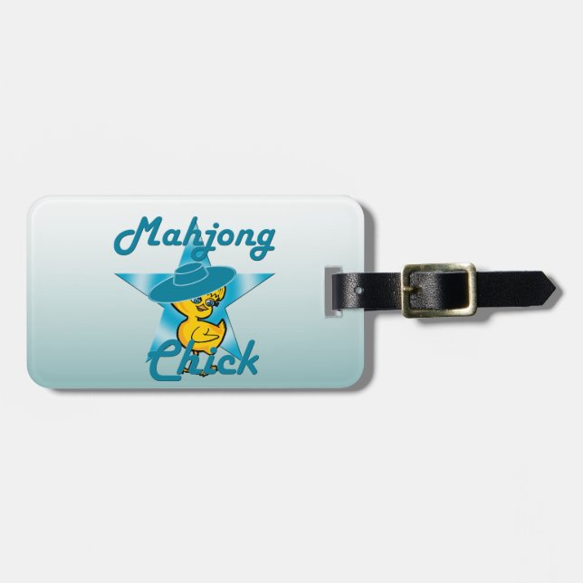 Etiqueta Para Maletas Mahjong Chick #7 (Frente Horizontal)