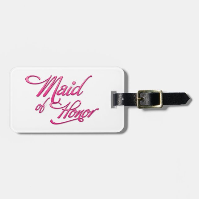 Etiqueta Para Maletas Maid Of Honor (Frente Horizontal)