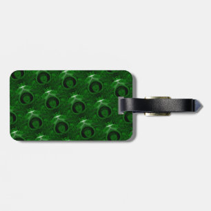 Etiqueta Para Maletas malaquita verde textura