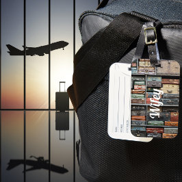 Etiqueta Para Maletas Maleta Antigua Esposa Viaje Añoranza Fotografía