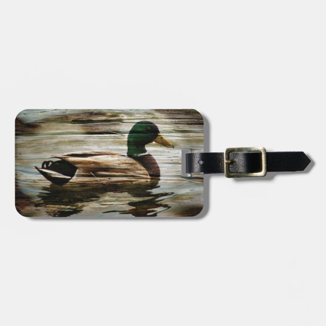 Etiqueta Para Maletas Mallard Duck (Frente Horizontal)