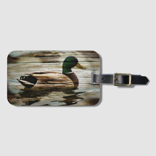 Etiqueta Para Maletas Mallard Duck (Anverso horizontal)