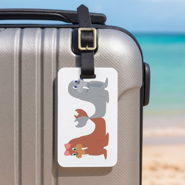 Etiqueta Para Maletas Malos y valientes (Subido por el creador)