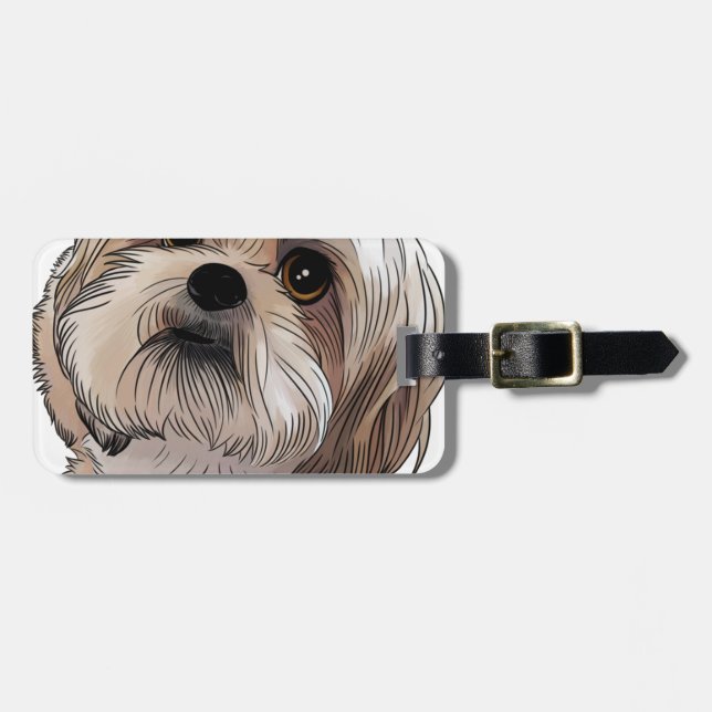 Etiqueta Para Maletas Malshi Mal-shi (Frente Horizontal)