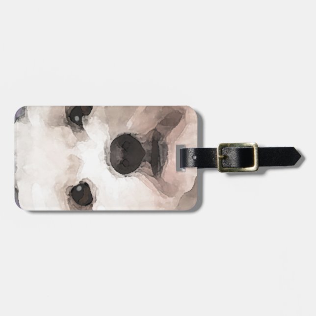 Etiqueta Para Maletas Maltipoo (Frente Horizontal)