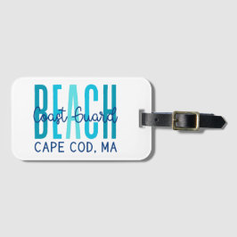 Etiqueta Para Maletas Mamáes Cape Cod (Océano) de la playa de Coast Guar