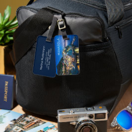 Etiqueta Para Maletas Manarola Cinque Terre La Spezia Italia Panorama