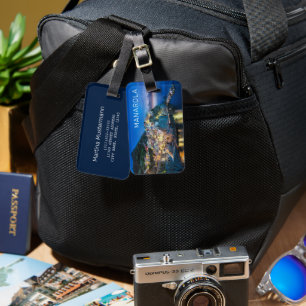 Etiqueta Para Maletas Manarola Cinque Terre La Spezia Italia Panorama