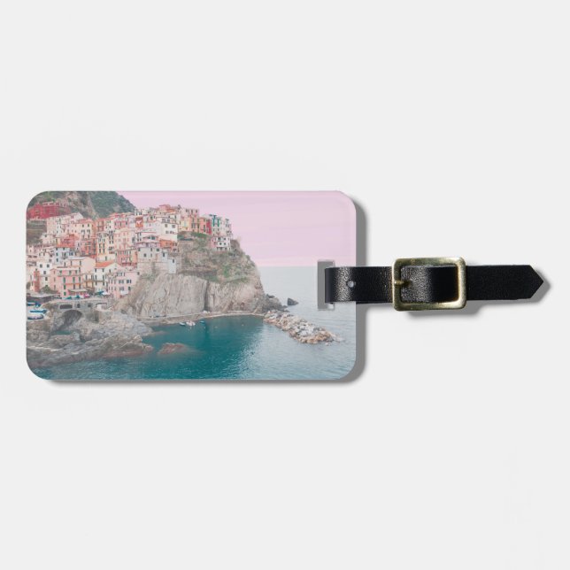 Etiqueta Para Maletas Manarola en Italia - Cinque Terre, Liguria (Frente Horizontal)