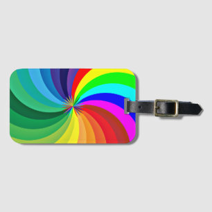 Etiqueta Para Maletas Mandala-46556 de color arcoiris