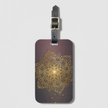 Mandala dorada chispeante