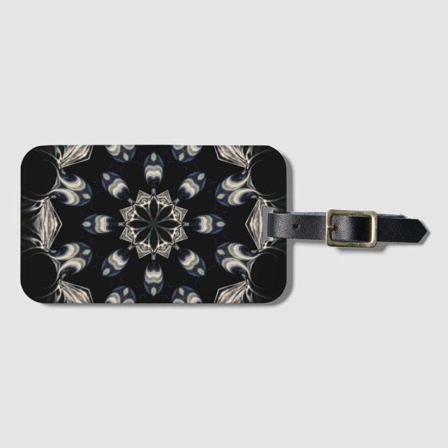Etiqueta Para Maletas Mandala elegante (Anverso horizontal)