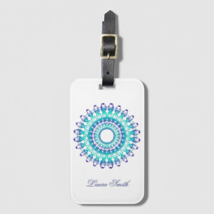 Etiqueta Para Maletas Mandala. étnico