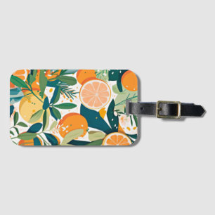 Etiqueta Para Maletas Mandarina clementina