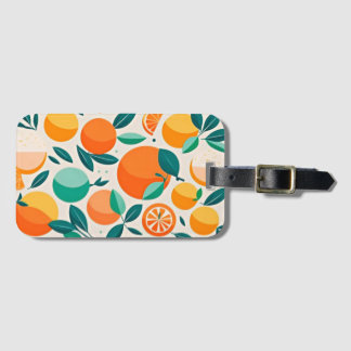 Etiqueta Para Maletas Mandarina clementina