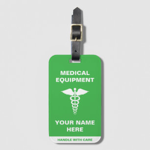 Etiqueta Para Maletas Manejo médico personalizado con cuidado