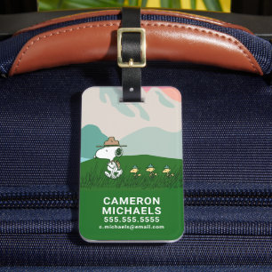 Etiqueta Para Maletas Maní   Snoopy Leader of the Pack