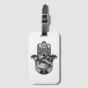 Etiqueta Para Maletas Mano Zendoodle de Hamsa
