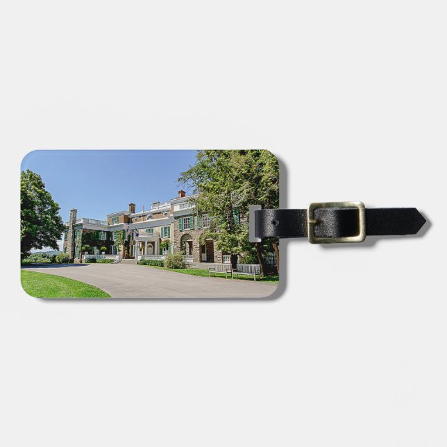 Etiqueta Para Maletas Mansión de presidente (FDR) Franklin D. Roosevelt (Frente Horizontal)