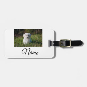 Etiqueta Para Maletas Manta personalizada con foto de animal colorido y