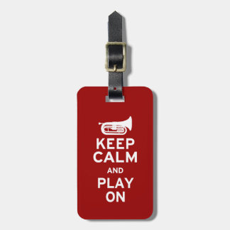 Etiqueta Para Maletas Mantén la calma y juega con el regalo musical (Bar